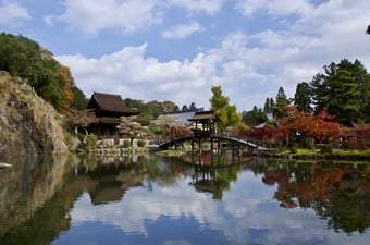 国の名勝にも指定されている「永保寺庭園」。　所在地：岐阜県多治見市虎溪山町1-40